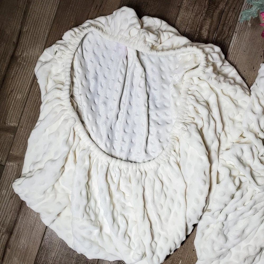 TILLYOU Ivory Off-White Changing Pad Covers 2 Pc EUC